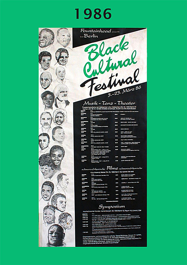 Black Cultural Festival 1986, Berlin/Germany