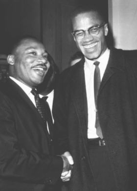 Malcolm X and Rev. Martin Luther King Jr.